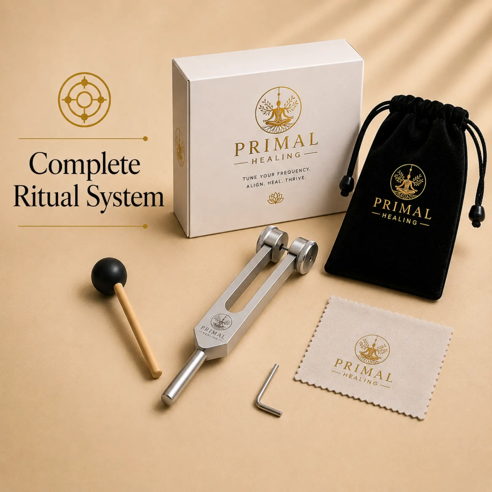 Complete ritual system kit flat-lay