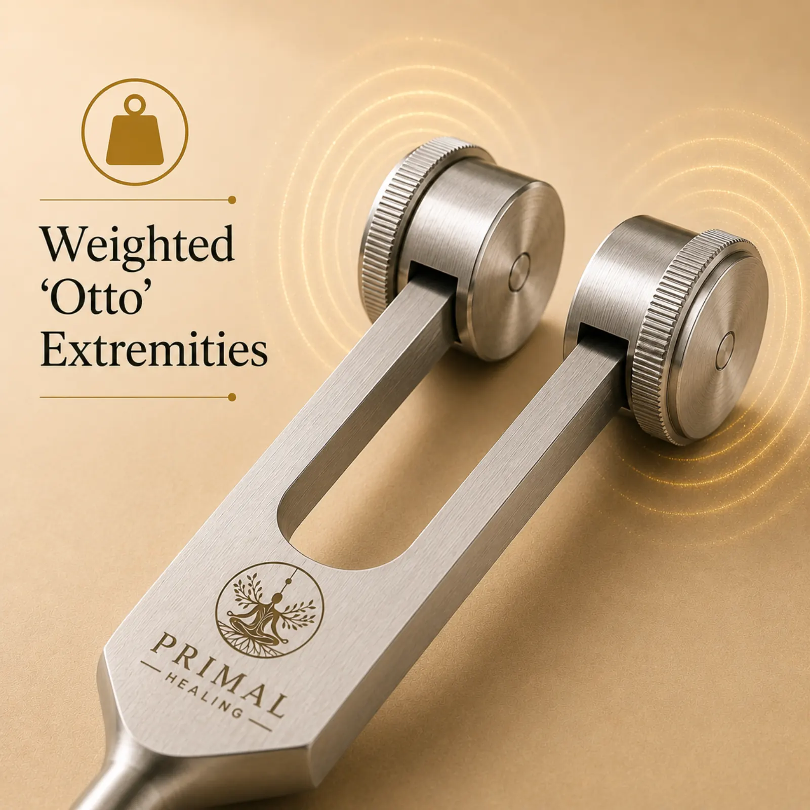 Weighted Otto extremities on tuning fork tips